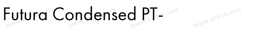 Futura Condensed PT字体转换